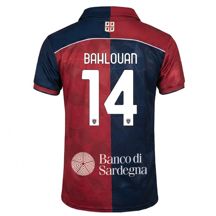 Danxen Hombre Camiseta Amine Bahlouan #14 Burdeos Azul Real 1ª Equipación 2026/27 La Camisa México