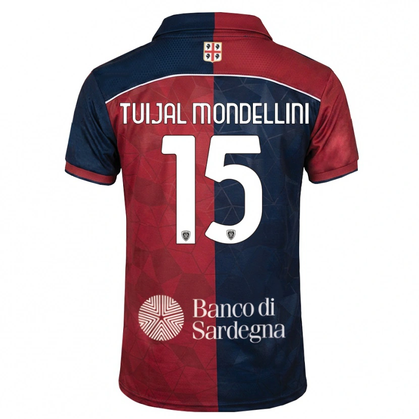 Danxen Hombre Camiseta Luca Tuijai Mondellini #15 Burdeos Azul Real 1ª Equipación 2026/27 La Camisa México