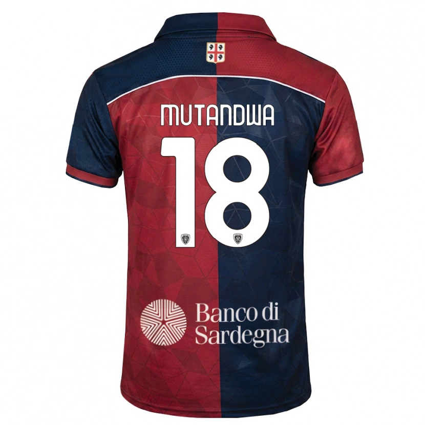 Danxen Hombre Camiseta Kingstone Mutandwa #18 Burdeos Azul Real 1ª Equipación 2026/27 La Camisa México