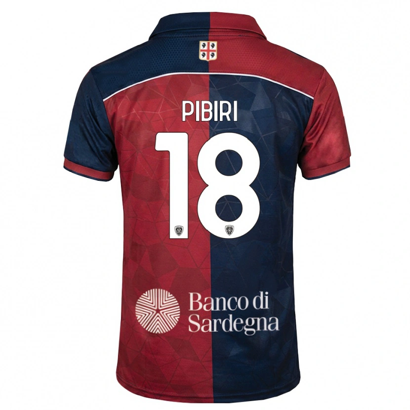 Danxen Hombre Camiseta Andrea Pibiri #18 Burdeos Azul Real 1ª Equipación 2026/27 La Camisa México