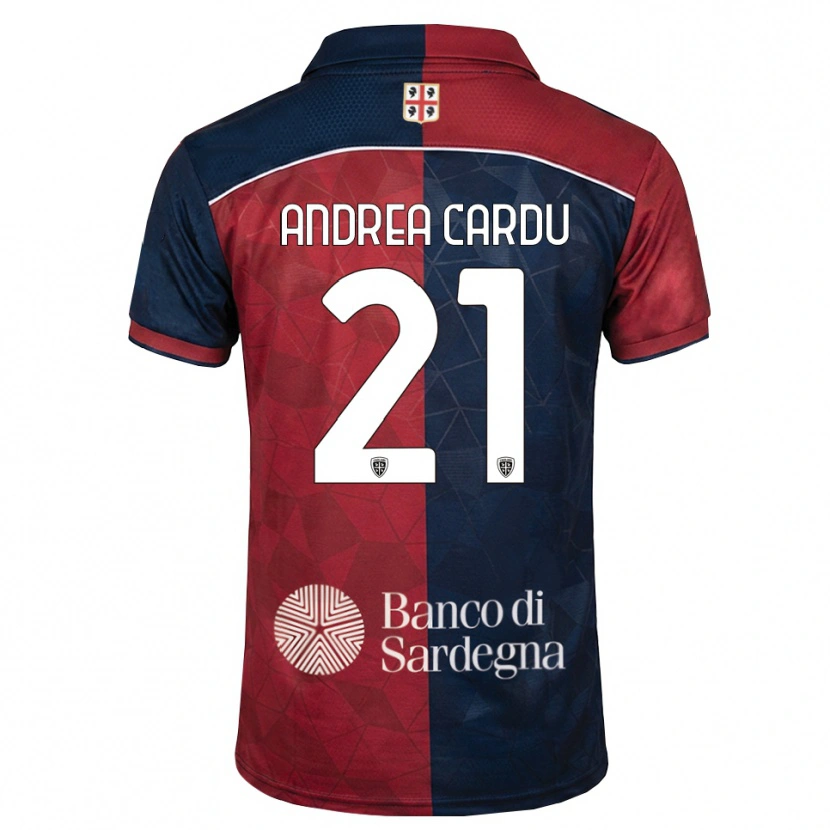 Danxen Hombre Camiseta Giovanni Andrea Cardu #21 Burdeos Azul Real 1ª Equipación 2026/27 La Camisa México