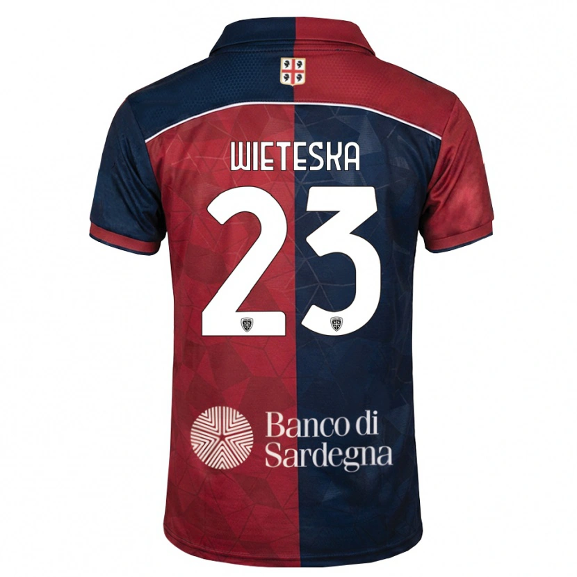 Danxen Hombre Camiseta Mateusz Wieteska #23 Burdeos Azul Real 1ª Equipación 2026/27 La Camisa México