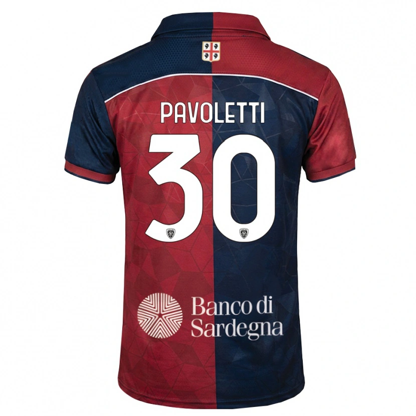 Danxen Hombre Camiseta Leonardo Pavoletti #30 Burdeos Azul Real 1ª Equipación 2026/27 La Camisa México