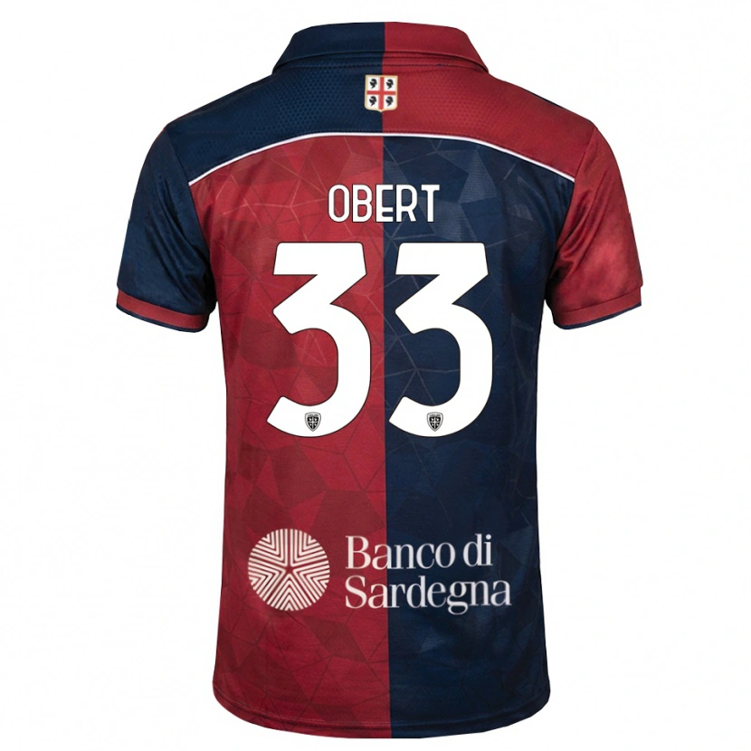Danxen Hombre Camiseta Adam Obert #33 Burdeos Azul Real 1ª Equipación 2026/27 La Camisa México