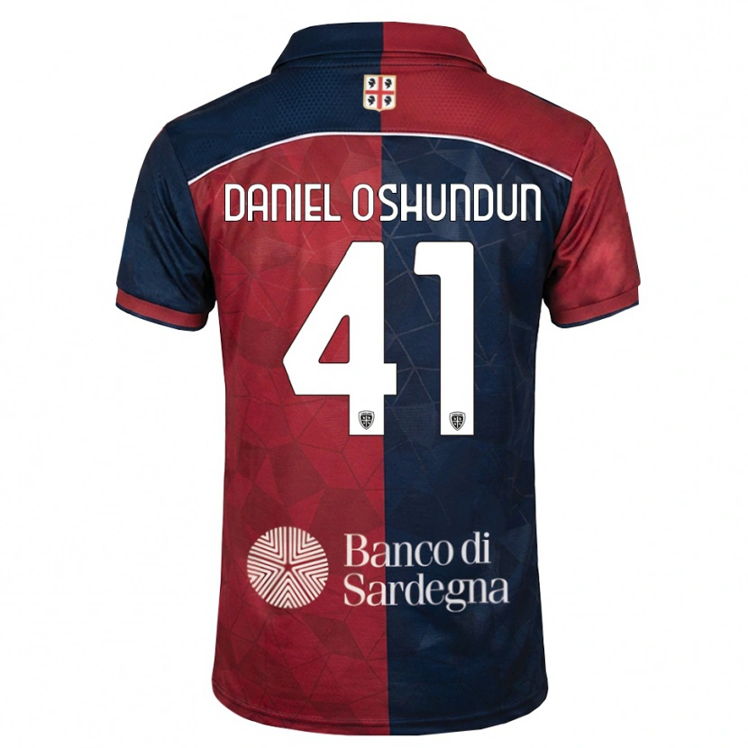 Danxen Hombre Camiseta Olasunkanmi Daniel Oshundun #41 Burdeos Azul Real 1ª Equipación 2026/27 La Camisa México