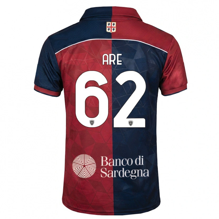 Danxen Hombre Camiseta Emmanuele Are #62 Burdeos Azul Real 1ª Equipación 2026/27 La Camisa México