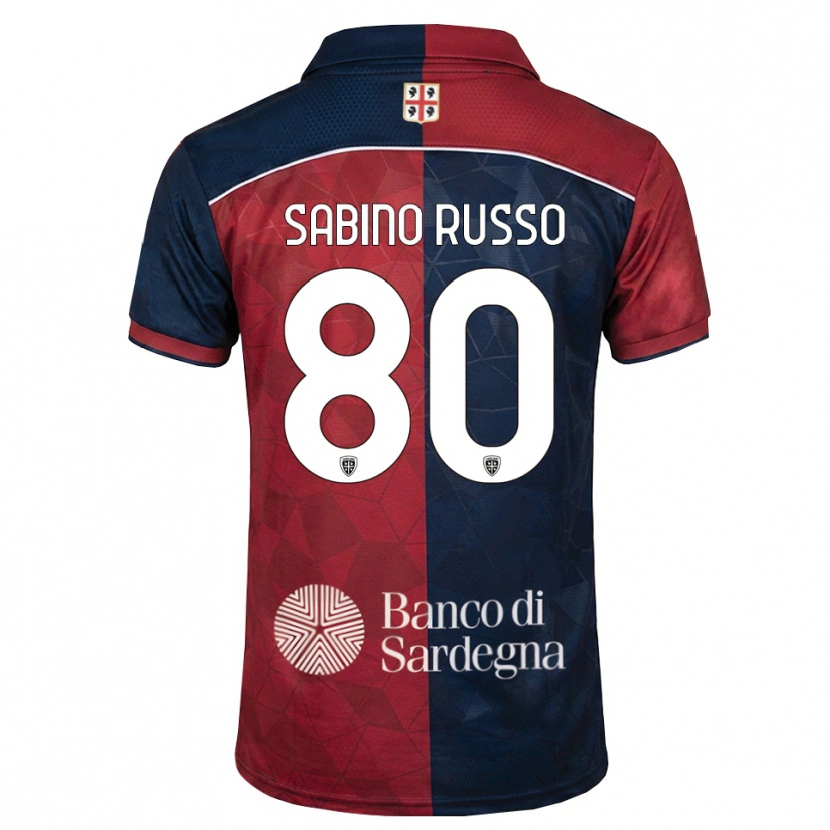Danxen Hombre Camiseta Alessandro Sabino Russo #80 Burdeos Azul Real 1ª Equipación 2026/27 La Camisa México