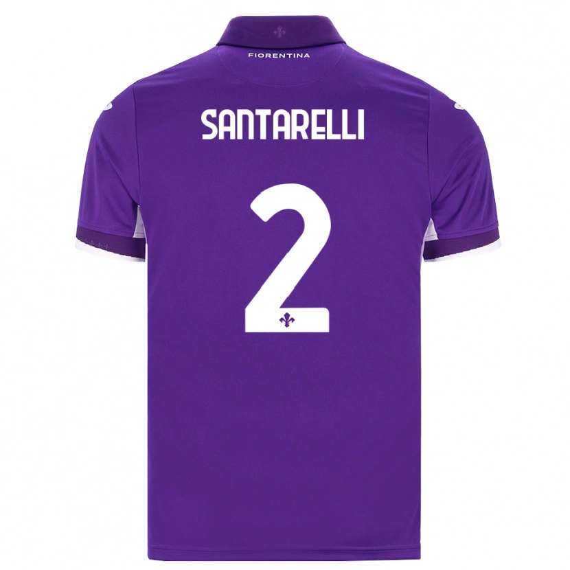 Danxen Hombre Camiseta Andrea Santarelli #2 Morado Blanco Rosa 1ª Equipación 2026/27 La Camisa México