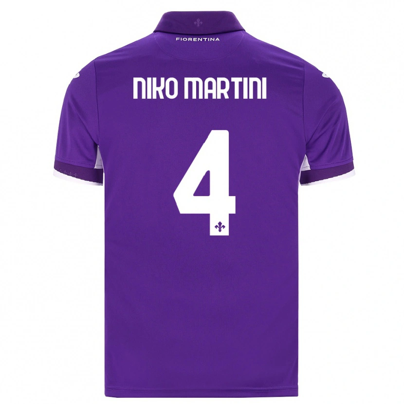 Danxen Hombre Camiseta Niko Martini #4 Morado Blanco Rosa 1ª Equipación 2026/27 La Camisa México