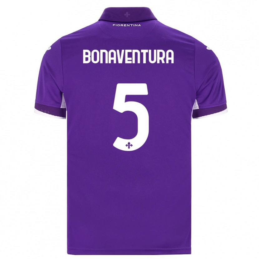 Danxen Hombre Camiseta Giacomo Bonaventura #5 Morado Blanco Rosa 1ª Equipación 2026/27 La Camisa México