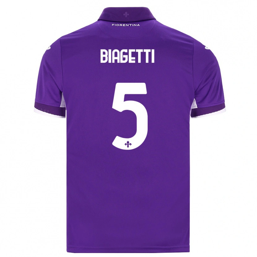 Danxen Hombre Camiseta Christian Biagetti #5 Morado Blanco Rosa 1ª Equipación 2026/27 La Camisa México