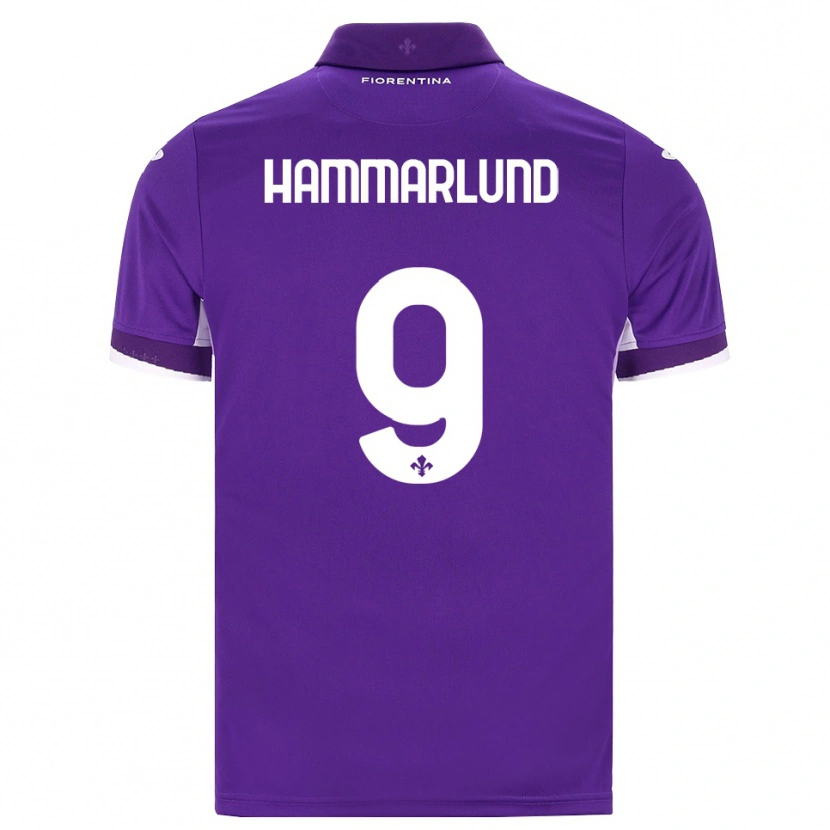 Danxen Hombre Camiseta Pauline Hammarlund #9 Morado Blanco Rosa 1ª Equipación 2026/27 La Camisa México