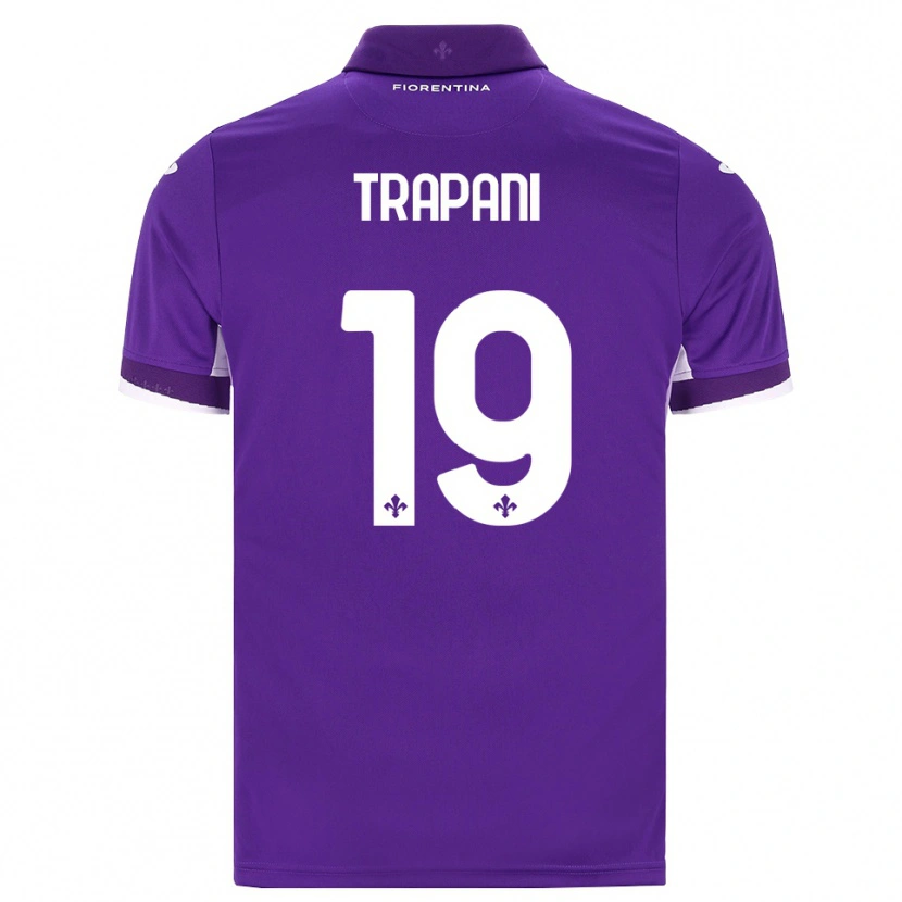 Danxen Hombre Camiseta Niccolò Trapani #19 Morado Blanco Rosa 1ª Equipación 2026/27 La Camisa México