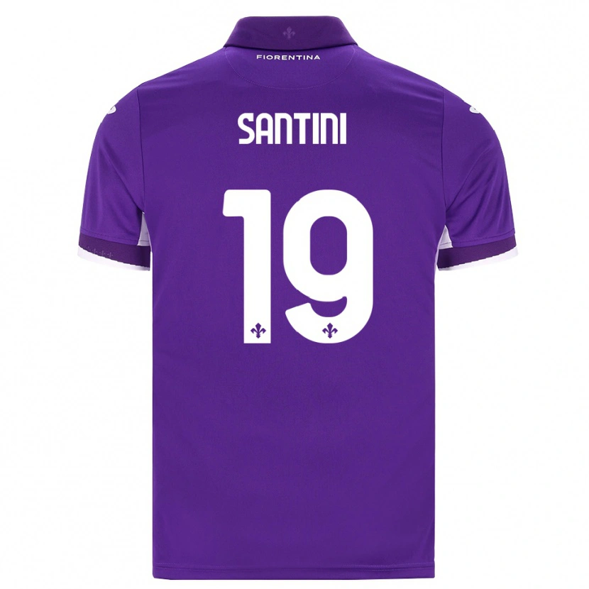 Danxen Hombre Camiseta Margherita Santini #19 Morado Blanco Rosa 1ª Equipación 2026/27 La Camisa México