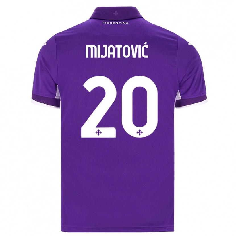 Danxen Hombre Camiseta Milica Mijatović #20 Morado Blanco Rosa 1ª Equipación 2026/27 La Camisa México