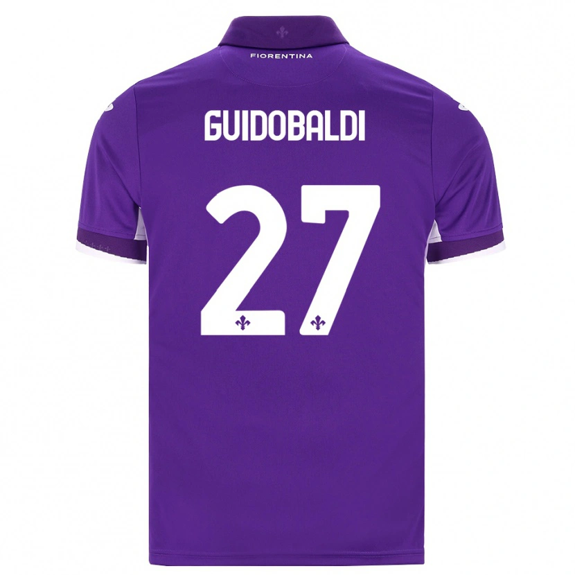 Danxen Hombre Camiseta Filippo Guidobaldi #27 Morado Blanco Rosa 1ª Equipación 2026/27 La Camisa México