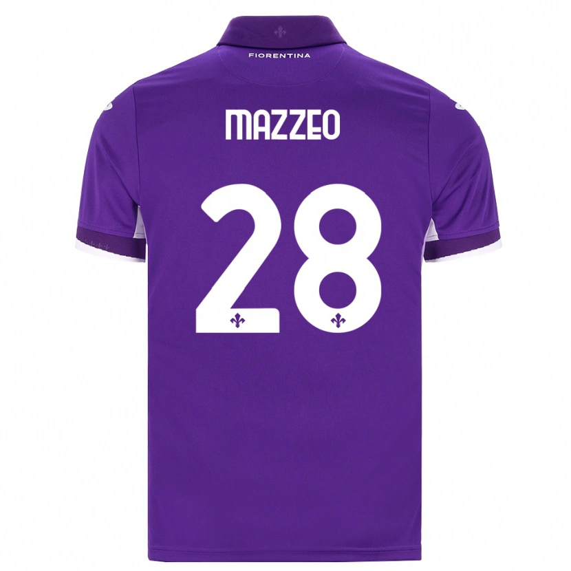 Danxen Hombre Camiseta Brando Mazzeo #28 Morado Blanco Rosa 1ª Equipación 2026/27 La Camisa México