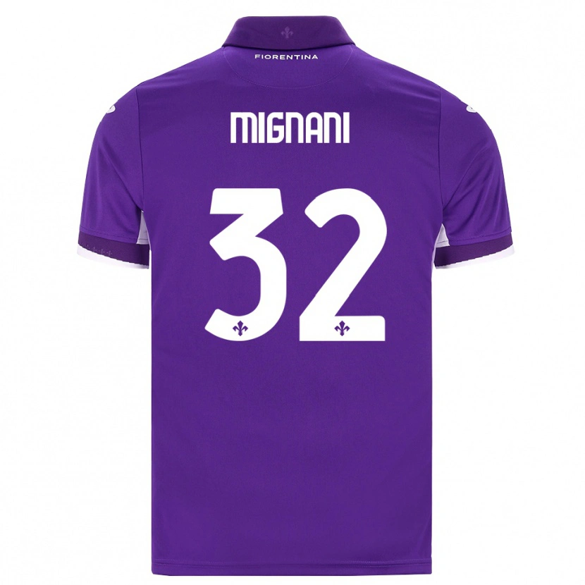 Danxen Hombre Camiseta Carlo Mignani #32 Morado Blanco Rosa 1ª Equipación 2026/27 La Camisa México