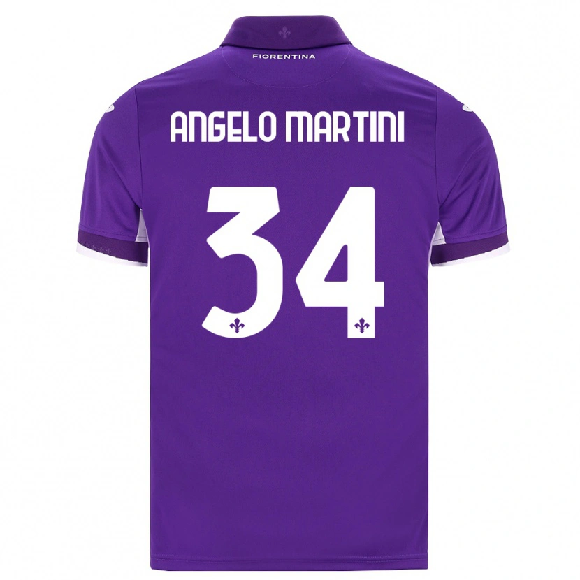 Danxen Hombre Camiseta Angelo Martini #34 Morado Blanco Rosa 1ª Equipación 2026/27 La Camisa México
