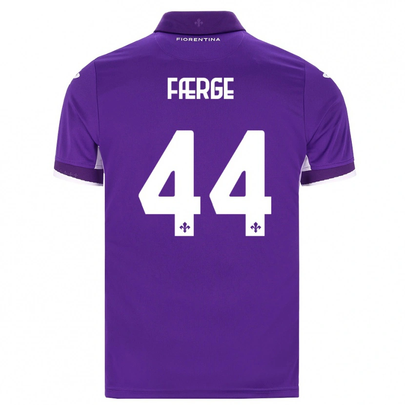 Danxen Hombre Camiseta Emma Færge #44 Morado Blanco Rosa 1ª Equipación 2026/27 La Camisa México
