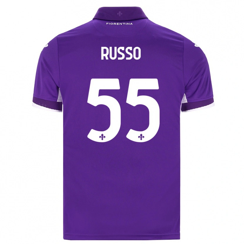Danxen Hombre Camiseta Federica Russo #55 Morado Blanco Rosa 1ª Equipación 2026/27 La Camisa México