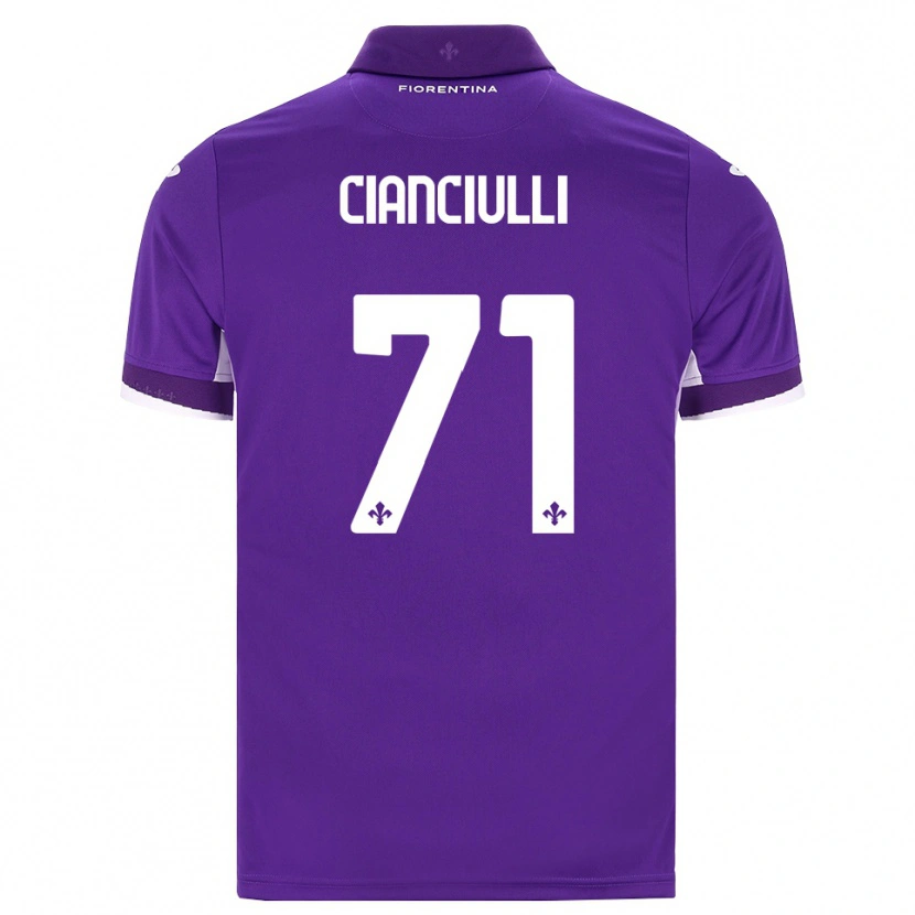 Danxen Hombre Camiseta Salvatore Cianciulli #71 Morado Blanco Rosa 1ª Equipación 2026/27 La Camisa México