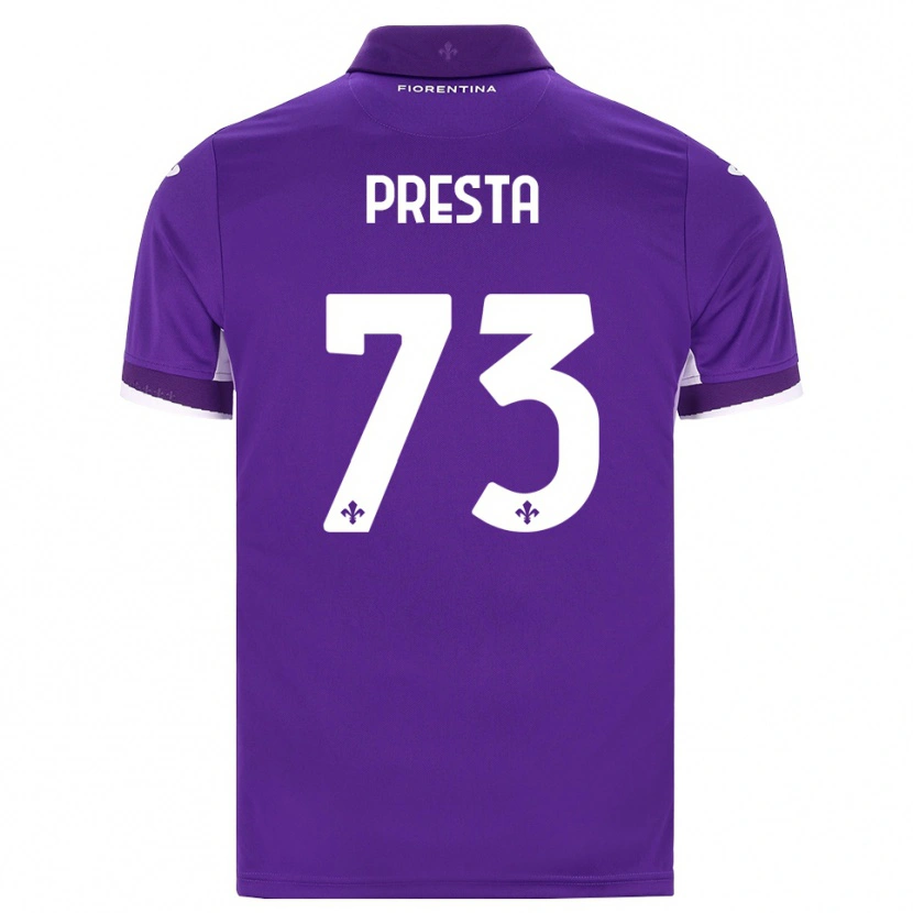 Danxen Hombre Camiseta Francesco Presta #73 Morado Blanco Rosa 1ª Equipación 2026/27 La Camisa México