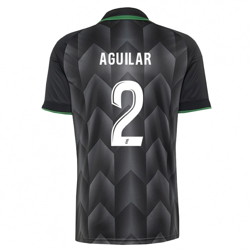 Danxen Hombre Camiseta Ruben Aguilar #2 Verde Blanco Negro 2ª Equipación 2026/27 La Camisa México
