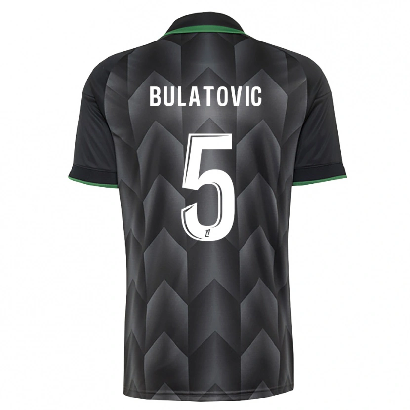 Danxen Hombre Camiseta Andrija Bulatovic #5 Verde Blanco Negro 2ª Equipación 2026/27 La Camisa México