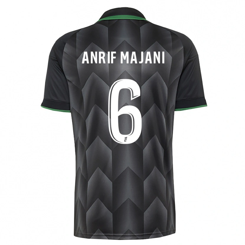 Danxen Hombre Camiseta El Anrif Majani #6 Verde Blanco Negro 2ª Equipación 2026/27 La Camisa México