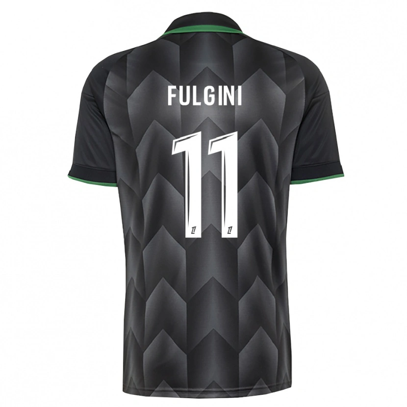 Danxen Hombre Camiseta Angelo Fulgini #11 Verde Blanco Negro 2ª Equipación 2026/27 La Camisa México