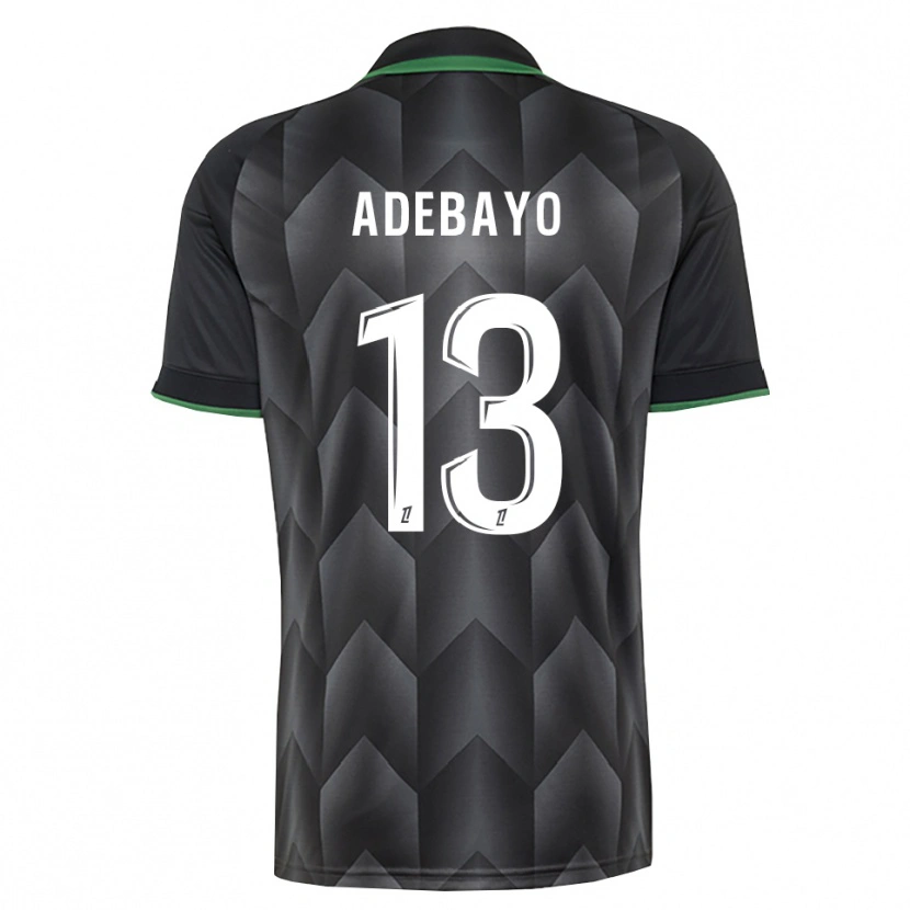 Danxen Hombre Camiseta Kamil Adebayo #13 Verde Blanco Negro 2ª Equipación 2026/27 La Camisa México