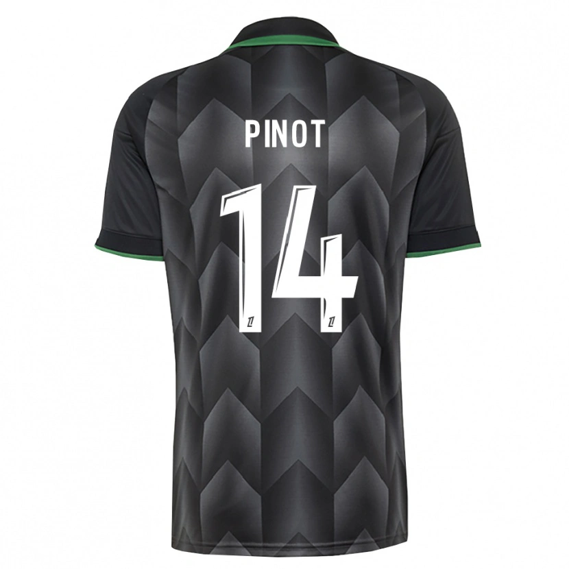 Danxen Hombre Camiseta Laurine Pinot #14 Verde Blanco Negro 2ª Equipación 2026/27 La Camisa México
