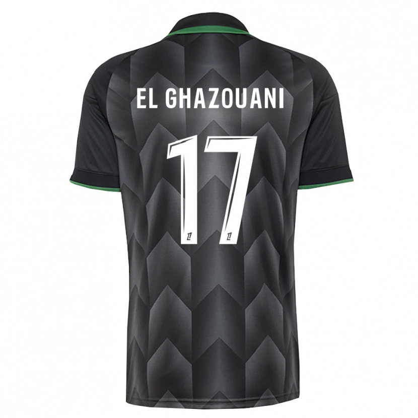 Danxen Hombre Camiseta Fatima El Ghazouani #17 Verde Blanco Negro 2ª Equipación 2026/27 La Camisa México