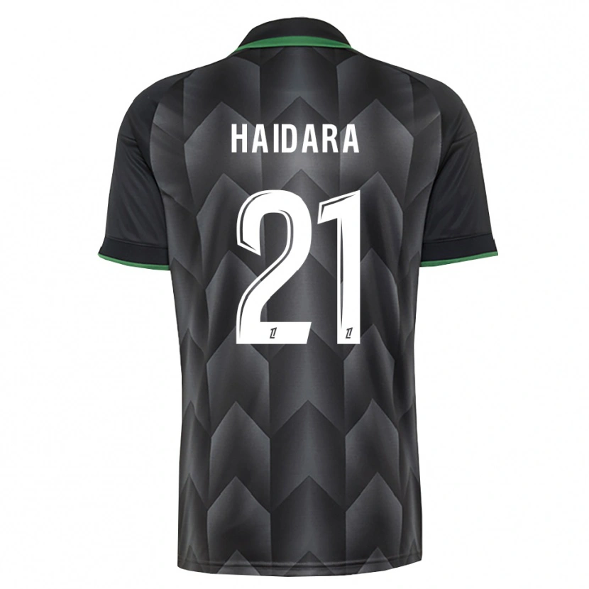 Danxen Hombre Camiseta Amadou Haidara #21 Verde Blanco Negro 2ª Equipación 2026/27 La Camisa México