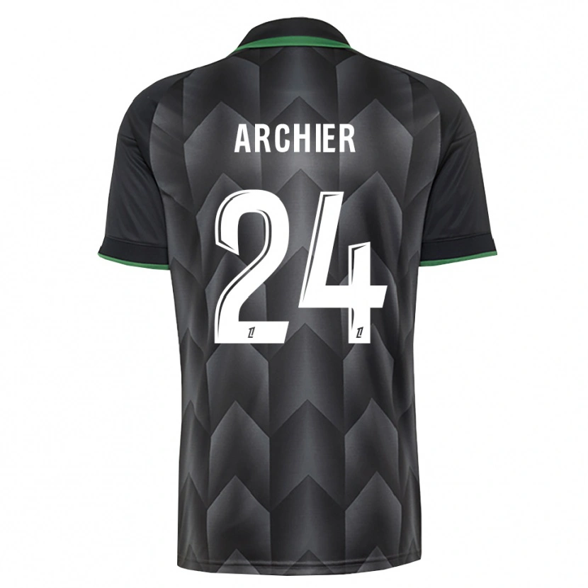 Danxen Hombre Camiseta Louann Archier #24 Verde Blanco Negro 2ª Equipación 2026/27 La Camisa México