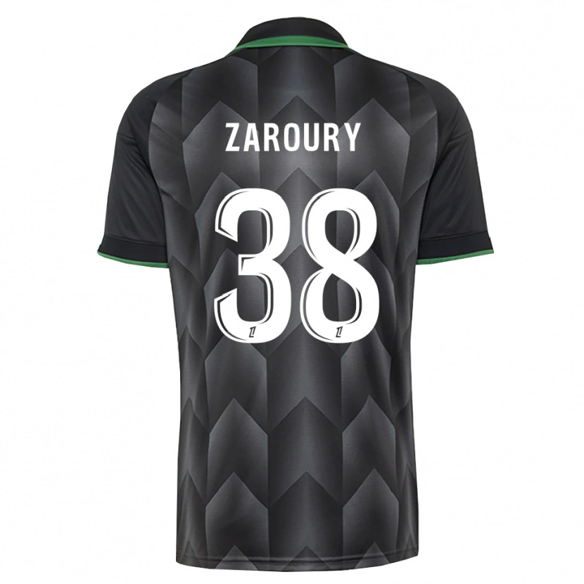 Danxen Hombre Camiseta Anass Zaroury #38 Verde Blanco Negro 2ª Equipación 2026/27 La Camisa México