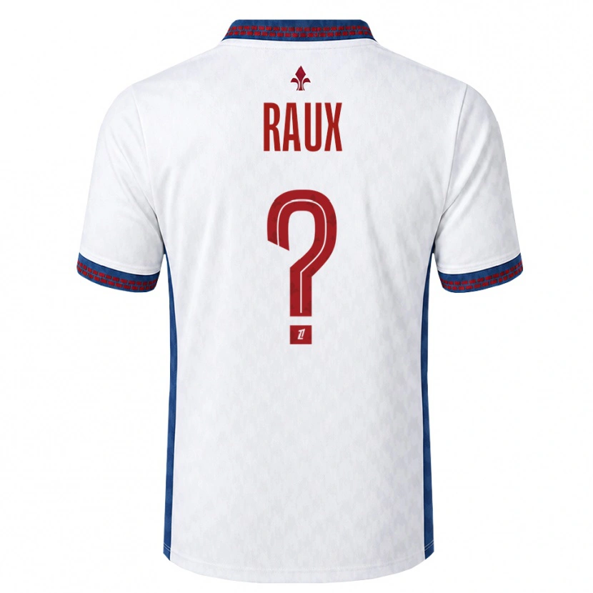 Danxen Hombre Camiseta Jules Raux #0 Rojo Blanco Azul 2ª Equipación 2026/27 La Camisa México
