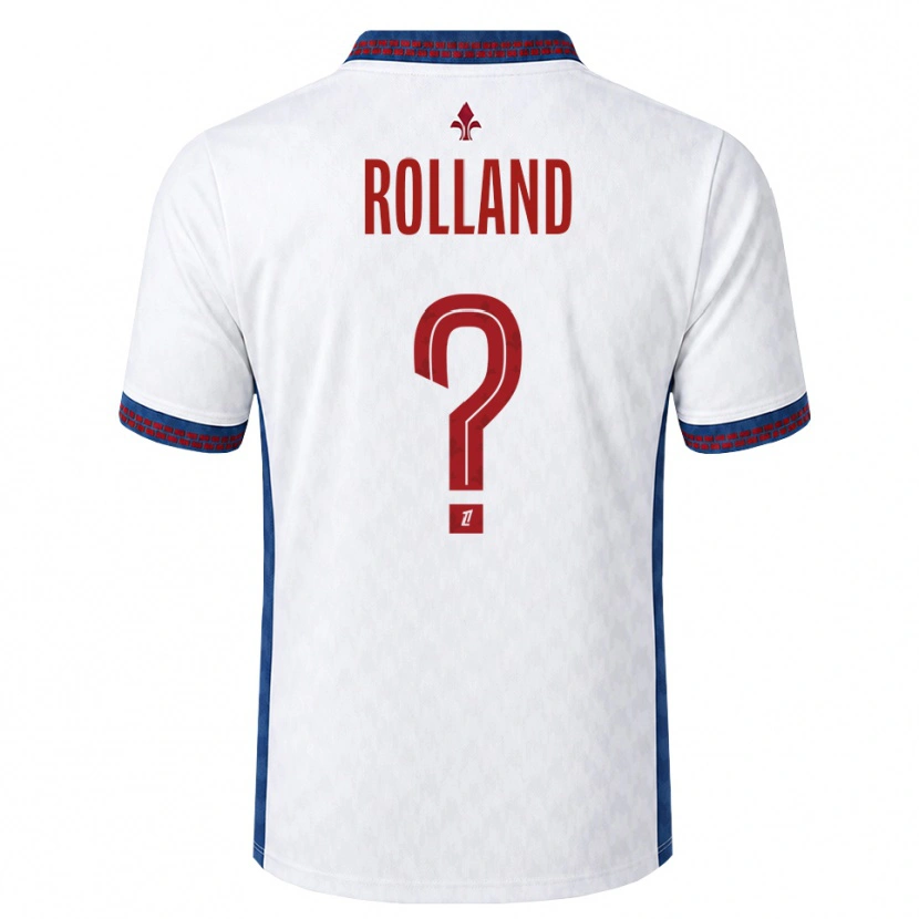 Danxen Hombre Camiseta Baptiste Rolland #0 Rojo Blanco Azul 2ª Equipación 2026/27 La Camisa México