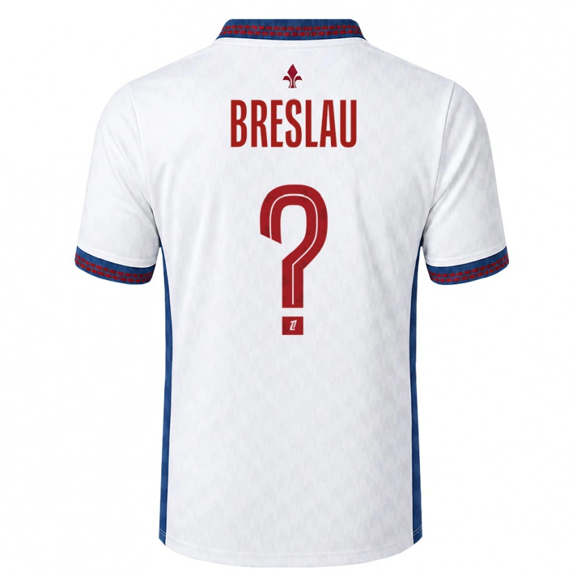 Danxen Hombre Camiseta Jessy Breslau #0 Rojo Blanco Azul 2ª Equipación 2026/27 La Camisa México