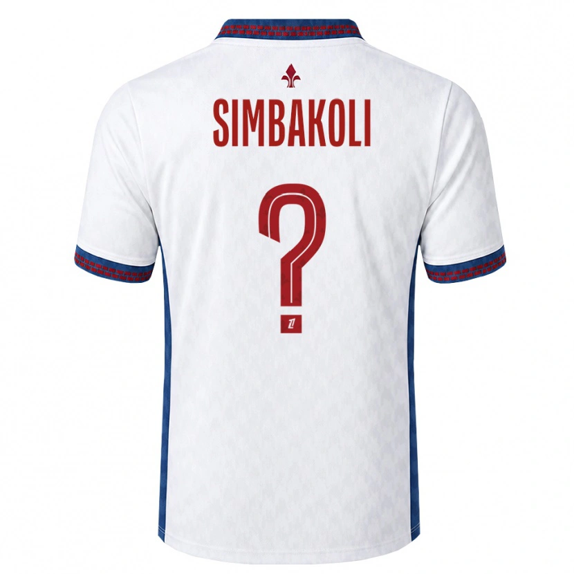 Danxen Hombre Camiseta Mamadou Simbakoli #0 Rojo Blanco Azul 2ª Equipación 2026/27 La Camisa México