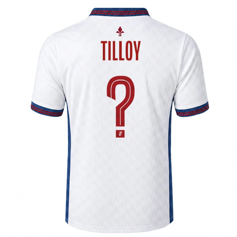 Danxen Hombre Camiseta Paul Tilloy #0 Rojo Blanco Azul 2ª Equipación 2026/27 La Camisa México