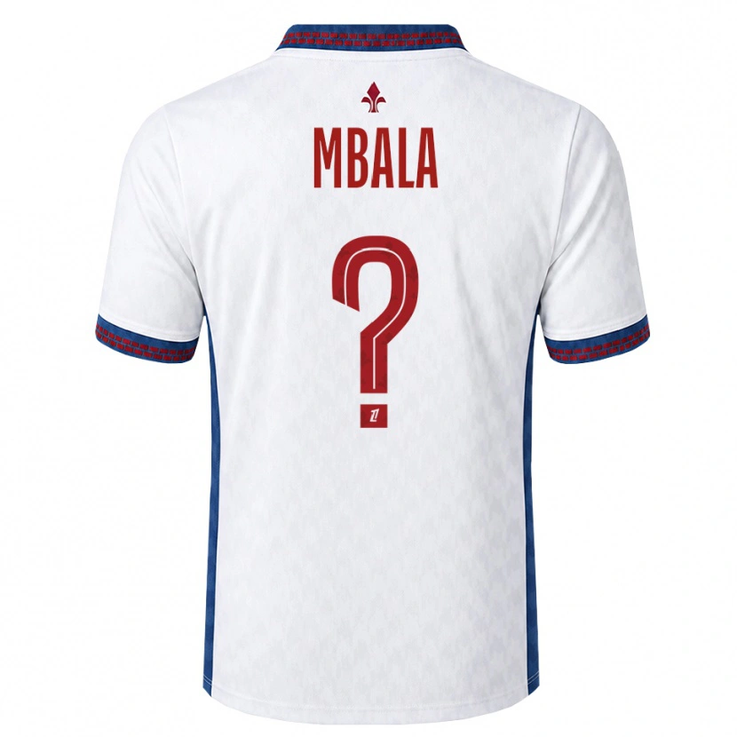 Danxen Hombre Camiseta Olivia Mbala #0 Rojo Blanco Azul 2ª Equipación 2026/27 La Camisa México