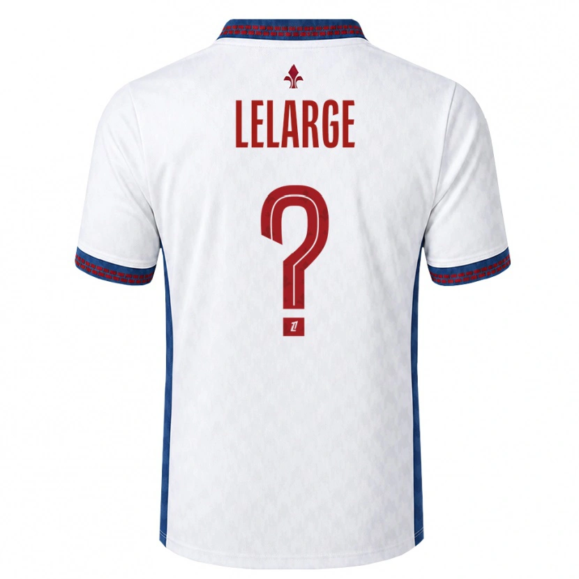 Danxen Hombre Camiseta Claire Lelarge #0 Rojo Blanco Azul 2ª Equipación 2026/27 La Camisa México