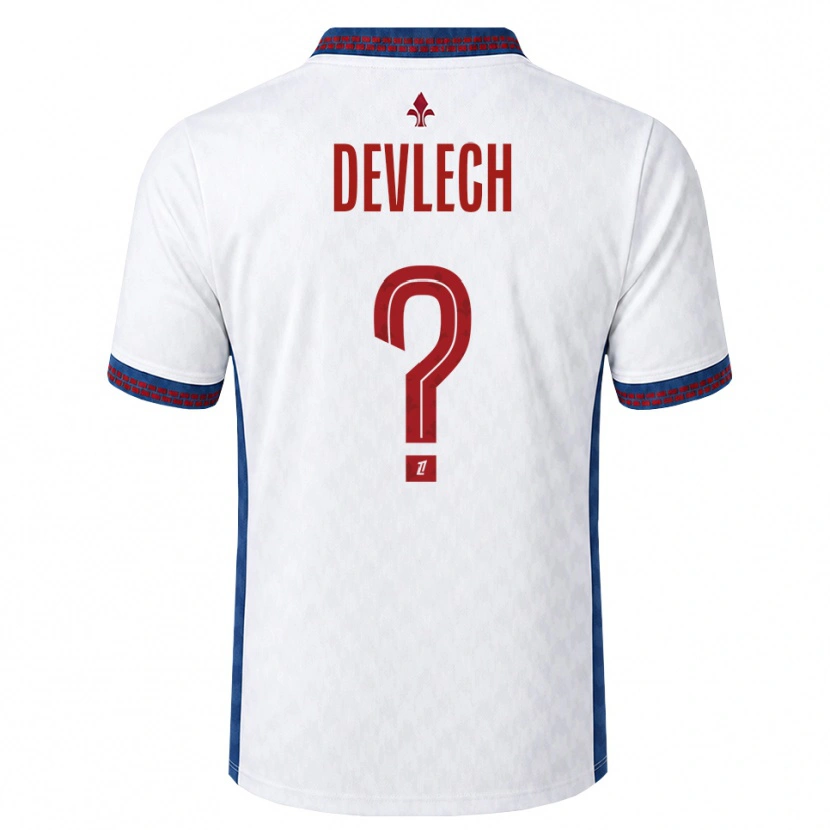 Danxen Hombre Camiseta Gwenaëlle Devleesschauwer #0 Rojo Blanco Azul 2ª Equipación 2026/27 La Camisa México