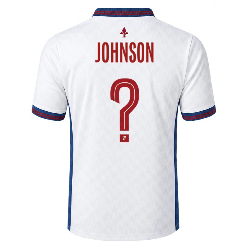 Danxen Hombre Camiseta Kédie Johnson #0 Rojo Blanco Azul 2ª Equipación 2026/27 La Camisa México