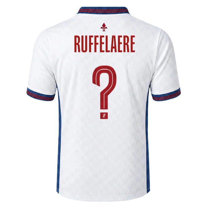 Danxen Hombre Camiseta Perrine Ruffelaere #0 Rojo Blanco Azul 2ª Equipación 2026/27 La Camisa México