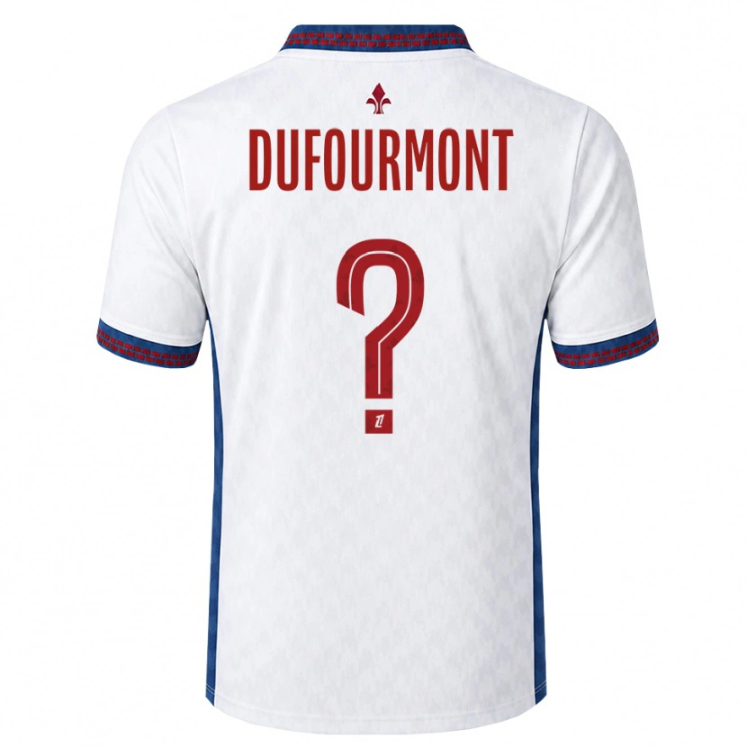 Danxen Hombre Camiseta Eléa Dufourmont #0 Rojo Blanco Azul 2ª Equipación 2026/27 La Camisa México