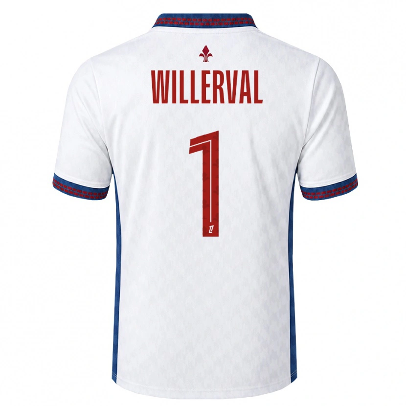 Danxen Hombre Camiseta William Willerval #1 Rojo Blanco Azul 2ª Equipación 2026/27 La Camisa México