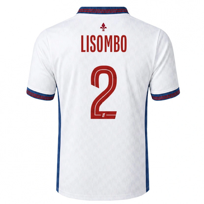 Danxen Hombre Camiseta Lougy Lisombo #2 Rojo Blanco Azul 2ª Equipación 2026/27 La Camisa México